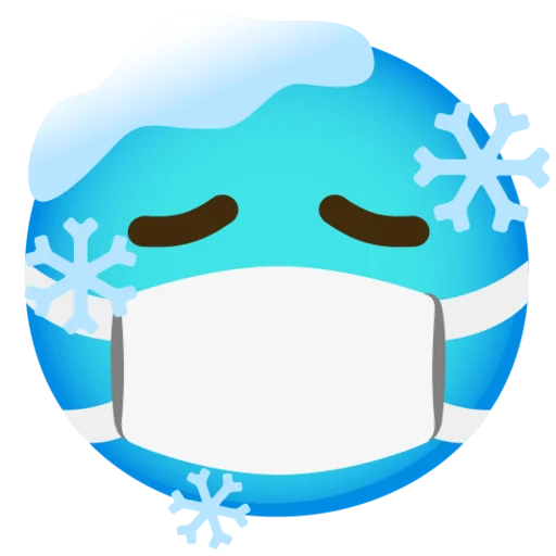 😷 Стикер «Снежный ком» для Telegram