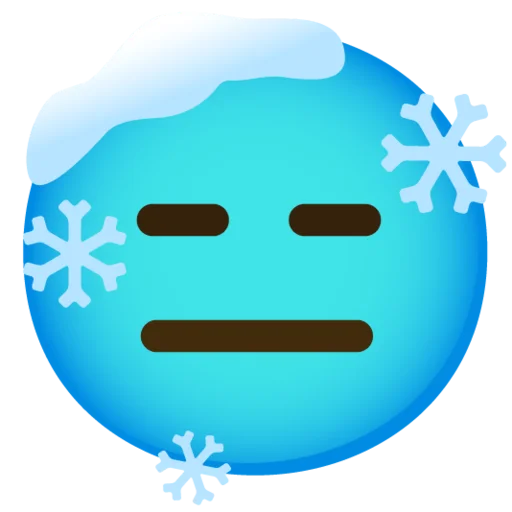 😑 Стикер «Снежный ком» для Telegram