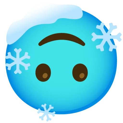 🙃 Стикер «Снежный ком» для Telegram