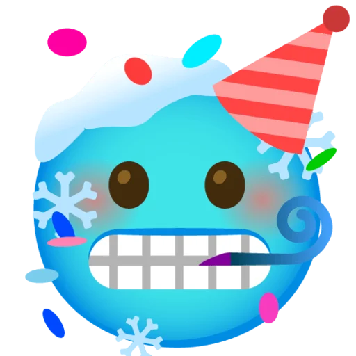 🥳 Стикер «Снежный ком» для Telegram