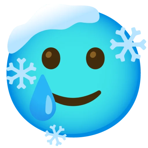 🥲 Стикер «Снежный ком» для Telegram