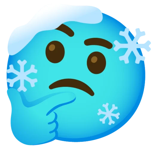 🤔 Стикер «Снежный ком» для Telegram