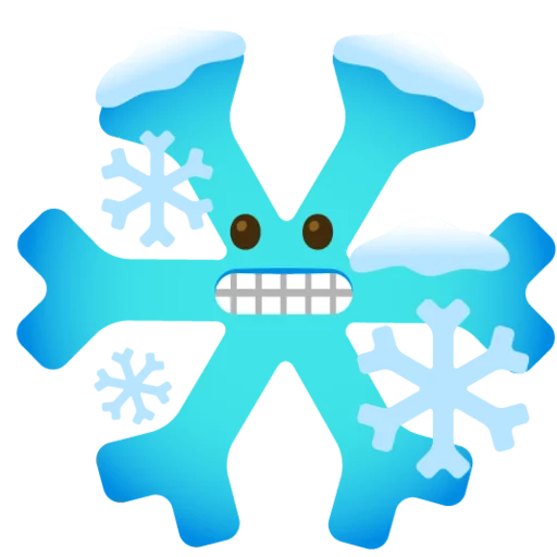 🥶 Стикер «Снежный ком» для Telegram
