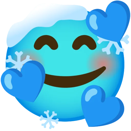 🥰 Стикер «Снежный ком» для Telegram