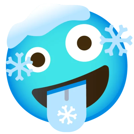 🤪 Стикер «Снежный ком» для Telegram