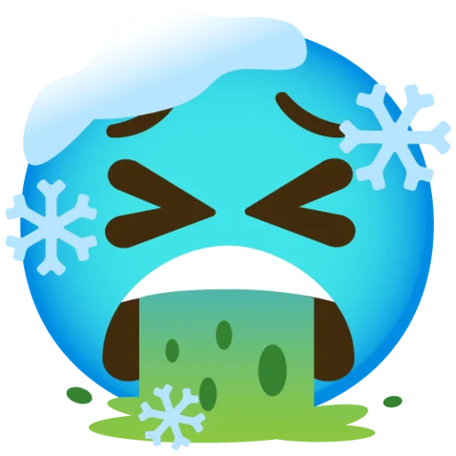 🤮 Стикер «Снежный ком» для Telegram