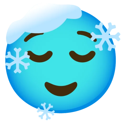 😌 Стикер «Снежный ком» для Telegram