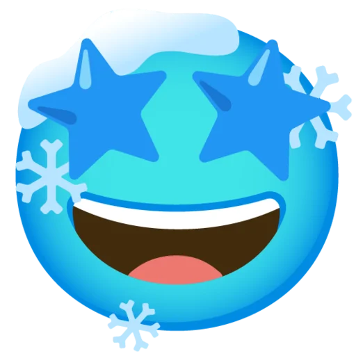 🤩 Стикер «Снежный ком» для Telegram