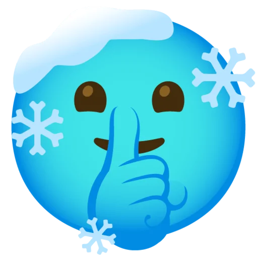 🤫 Стикер «Снежный ком» для Telegram