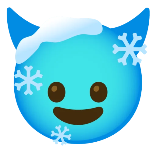 😈 Стикер «Снежный ком» для Telegram