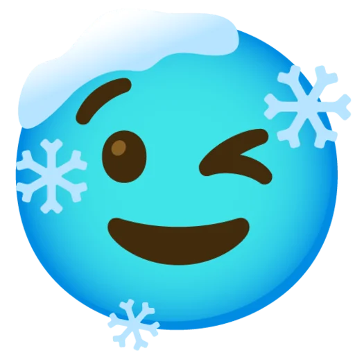 😉 Стикер «Снежный ком» для Telegram