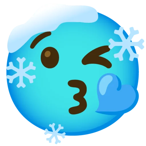 😘 Стикер «Снежный ком» для Telegram