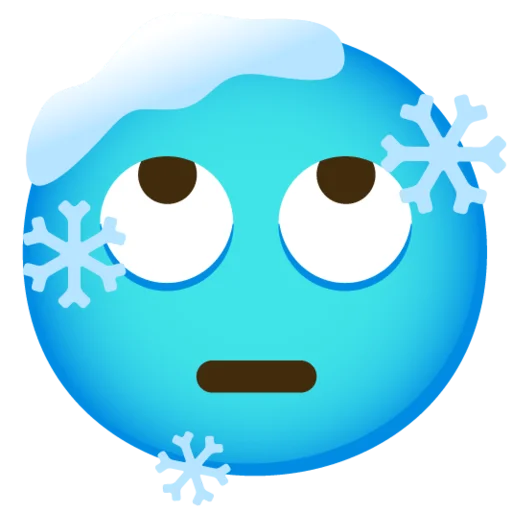 🙄 Стикер «Снежный ком» для Telegram