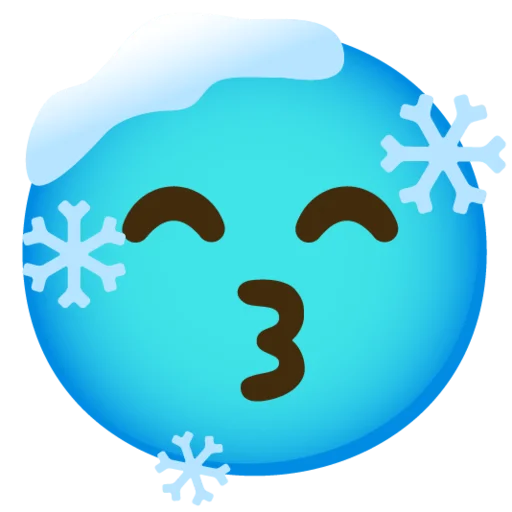 😙 Стикер «Снежный ком» для Telegram