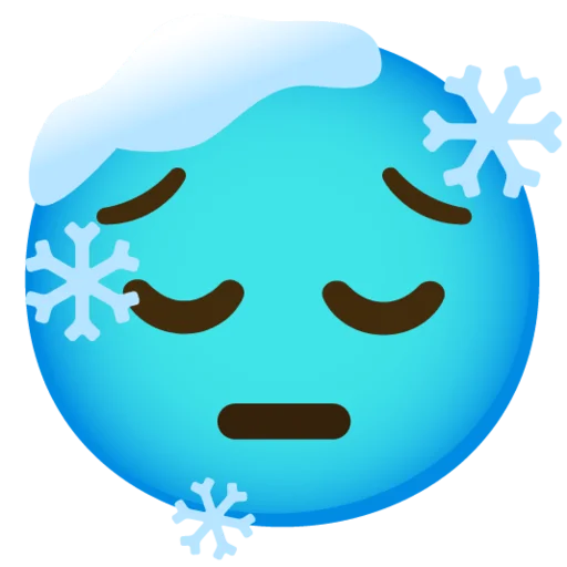 😔 Стикер «Снежный ком» для Telegram