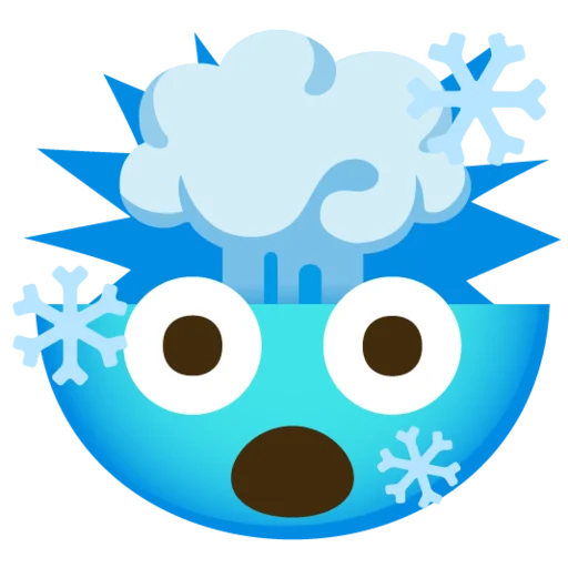 🤯 Стикер «Снежный ком» для Telegram