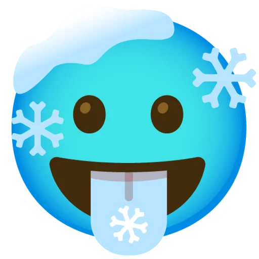 😛 Стикер «Снежный ком» для Telegram