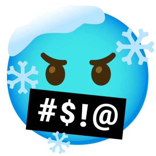 🤬 Стикер «Снежный ком» для Telegram