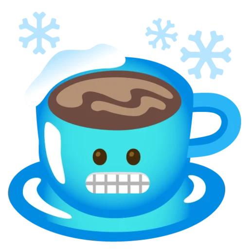 ☕ Стикер «Снежный ком» для Telegram