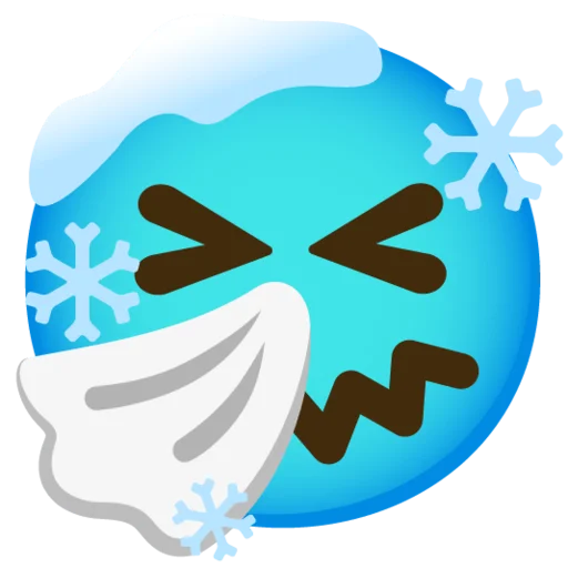 🤧 Стикер «Снежный ком» для Telegram