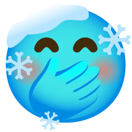 🤭 Стикер «Снежный ком» для Telegram