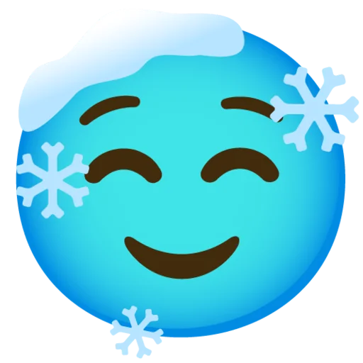 ☺ Стикер «Снежный ком» для Telegram