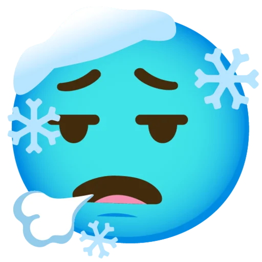 😮 Стикер «Снежный ком» для Telegram