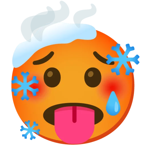 🥵 Стикер «Снежный ком» для Telegram