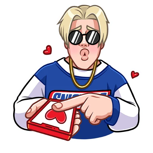 ❤️ Стикер «SNICKERS 30 лет» для Telegram
