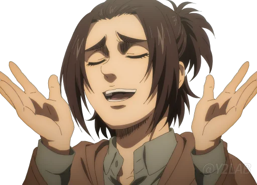 🤷‍♀ Стикер «Shingeki no Kyojin» для Telegram