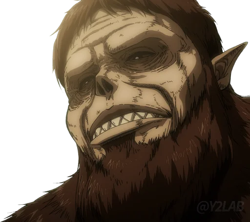 🦧 Стикер «Shingeki no Kyojin» для Telegram