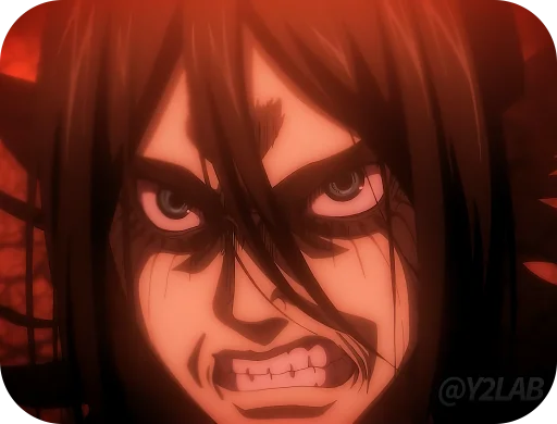 😡 Стикер «Shingeki no Kyojin» для Telegram