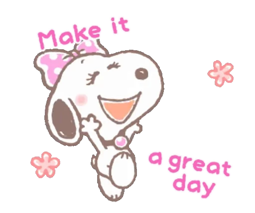 🌷 Стикер «Snoopy animated stickers» для Telegram