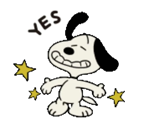 🥳 Стикер «Snoopy animated stickers» для Telegram