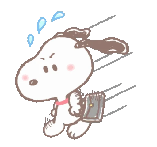 🏃 Стикер «Snoopy animated stickers» для Telegram