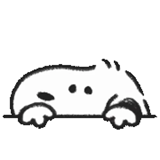 😶 Стикер «Snoopy Drawn» для Telegram
