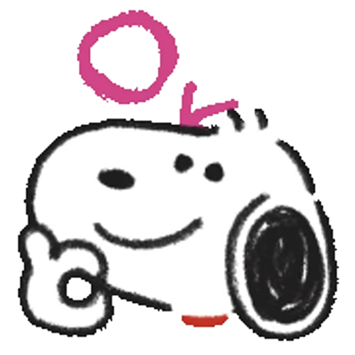 🆗 Стикер «Snoopy Drawn» для Telegram