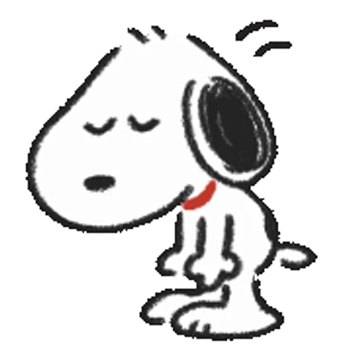 🙁 Стикер «Snoopy Drawn» для Telegram