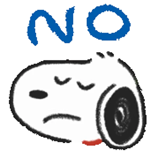 ⛔ Стикер «Snoopy Drawn» для Telegram