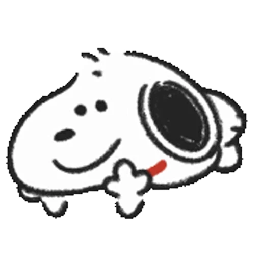 🙃 Стикер «Snoopy Drawn» для Telegram