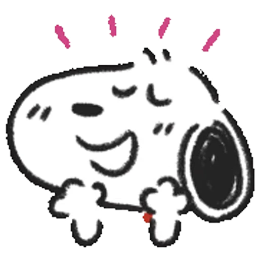 🥹 Стикер «Snoopy Drawn» для Telegram