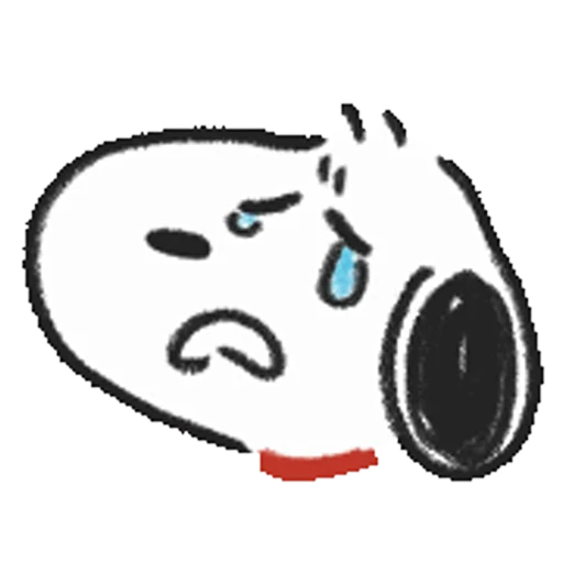 😭 Стикер «Snoopy Drawn» для Telegram