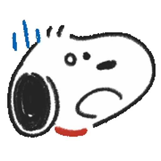 😮 Стикер «Snoopy Drawn» для Telegram