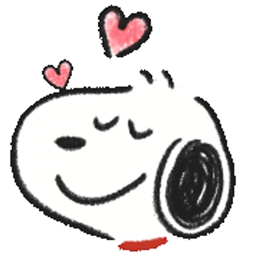 ❤️ Стикер «Snoopy Drawn» для Telegram