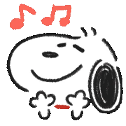 🎵 Стикер «Snoopy Drawn» для Telegram