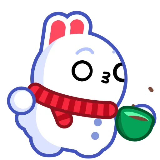😯 Стикер «Snow Babbit» для Telegram