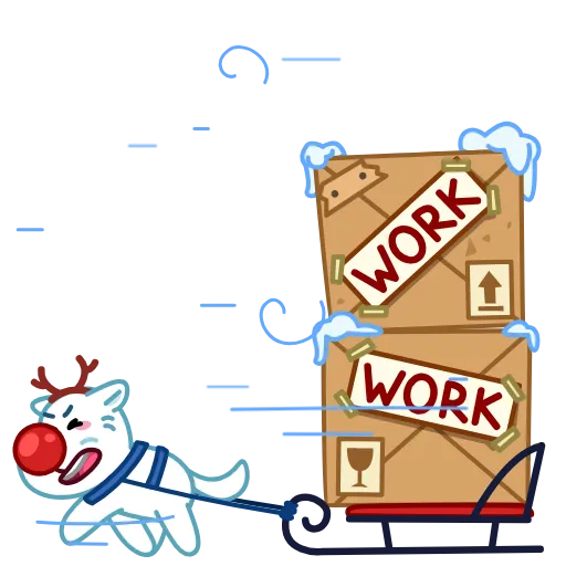 🦌 Стикер «Snowball Boy» для Telegram