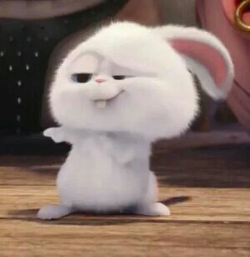 🐰 Стикер «Snowball the rabbit» для Telegram