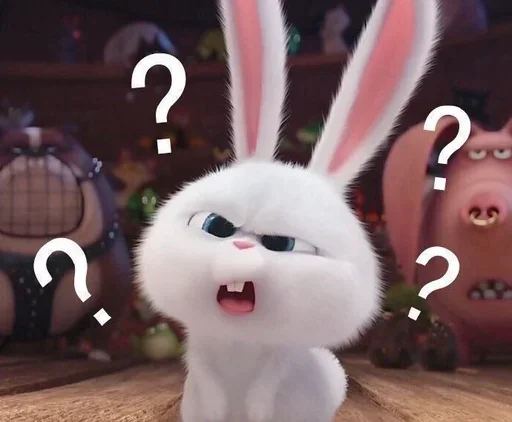 🐰 Стикер «Snowball the rabbit» для Telegram