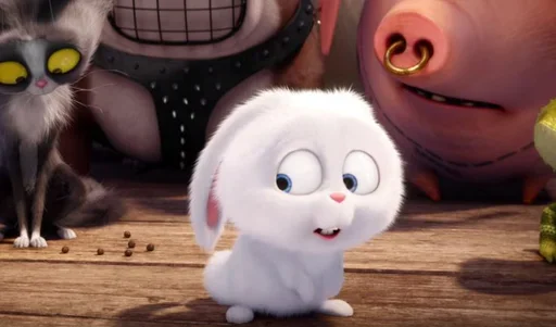 🐰 Стикер «Snowball the rabbit» для Telegram